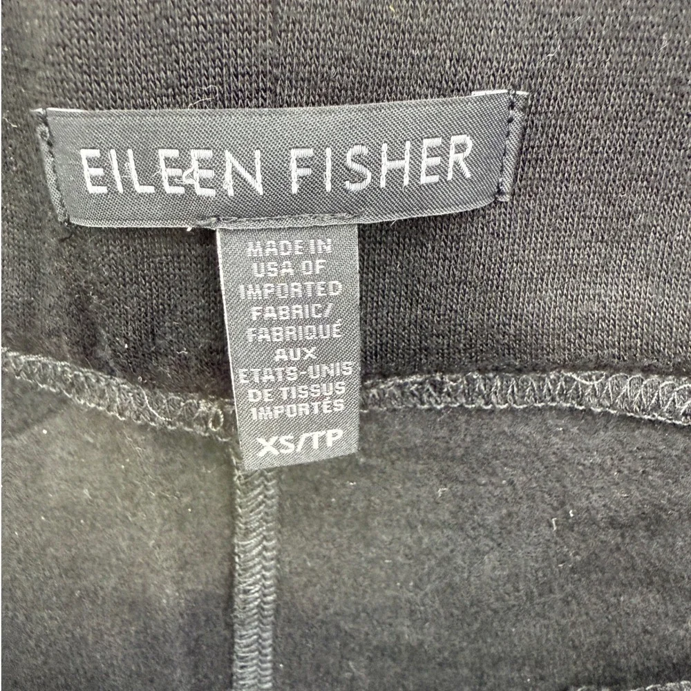 EILEEN FISHER Black Tencel Blend Jogger Pants‎ Womens XS Pleated Comfort Fit
